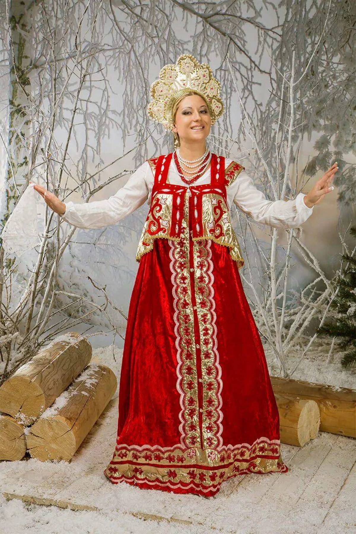 Girls in Slavic costumes in Puente Alto