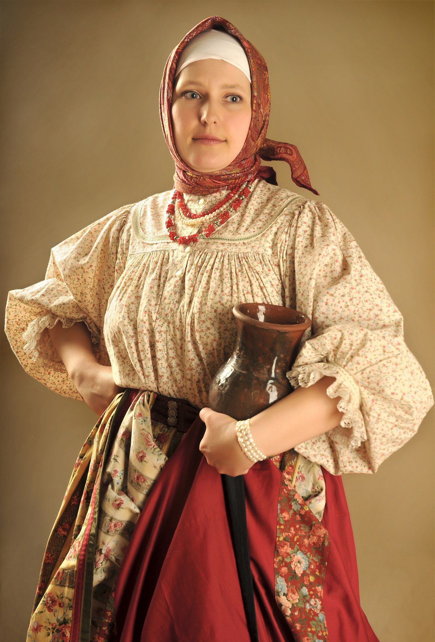 Girls in Slavic costumes in Puente Alto